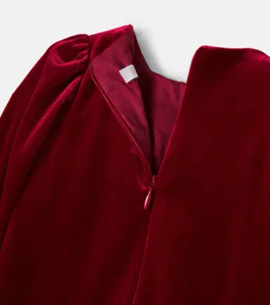 Patachou Bow-detail velvet dress | Thumbnail 3