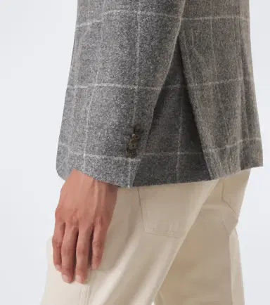 Lardini Checked alpaca and wool-blend blazer | Thumbnail 4 Lardini Checked alpaca and wool-blend blazer | Thumbnail 4