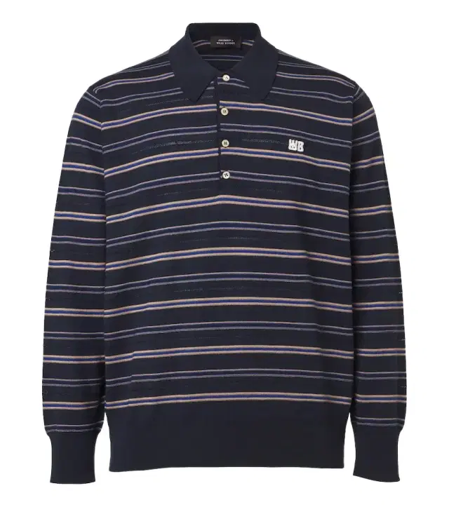 Beam striped wool polo sweater