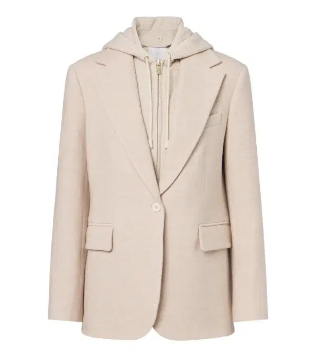 Eleventy Layered wool blazer