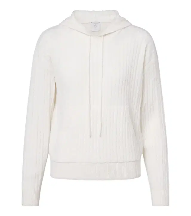 Eleventy Cable-knit cashmere hoodie
