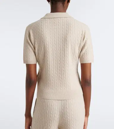 ELEVENTY Cable-knit cashmere polo shirt | Thumbnail 2 ELEVENTY Cable-knit cashmere polo shirt | Thumbnail 2