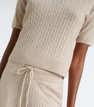 ELEVENTY Cable-knit cashmere polo shirt | Thumbnail 4 ELEVENTY Cable-knit cashmere polo shirt | Thumbnail 4