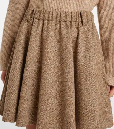 Brunello Cucinelli Monili wool-blend miniskirt | Thumbnail 2