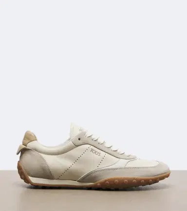 Tod's Suede-trimmed leather sneakers | Thumbnail 2 Tod's Suede-trimmed leather sneakers | Thumbnail 2