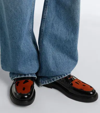 Tod's Leather leopard-print penny loafers | Thumbnail 6