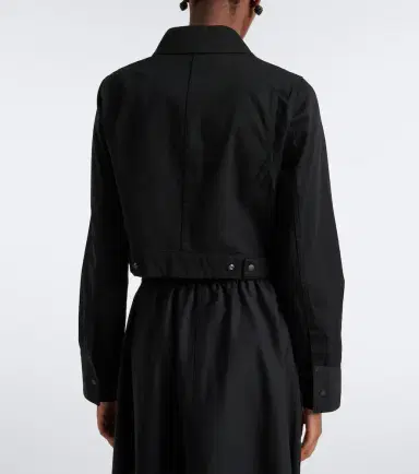 Vince Cropped cotton jacket | Thumbnail 2 Vince Cropped cotton jacket | Thumbnail 2