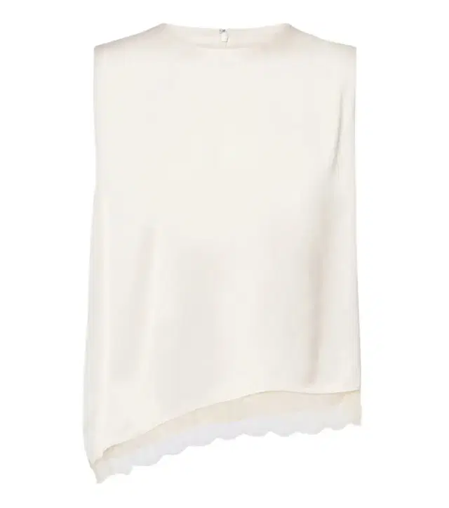 Vince Lace-trimmed satin top
