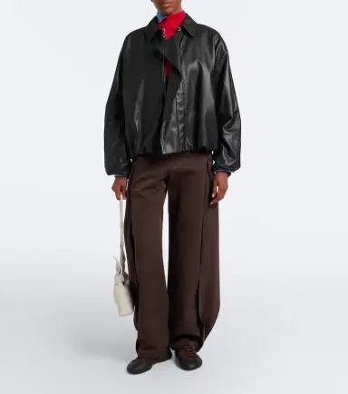 Loewe Leather blouson jacket | Thumbnail 5