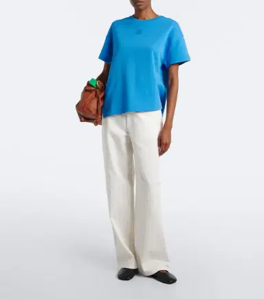 Loewe Asymmetric cotton-blend T-shirt | Thumbnail 4 Loewe Asymmetric cotton-blend T-shirt | Thumbnail 4