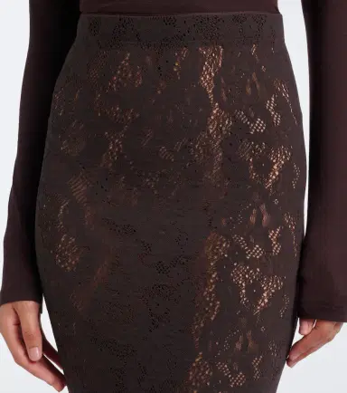 Wolford Infinite sheer lace midi skirt | Thumbnail 2