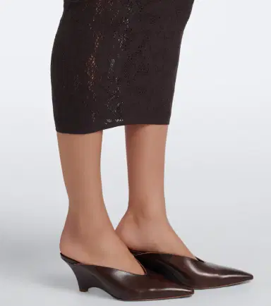 Wolford Infinite sheer lace midi skirt | Thumbnail 4