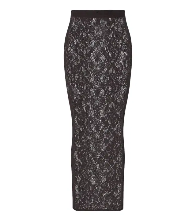Wolford Infinite sheer lace midi skirt