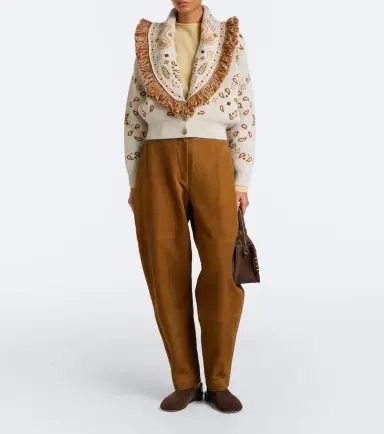 Alanui Bandana wool and cashmere cardigan | Thumbnail 5