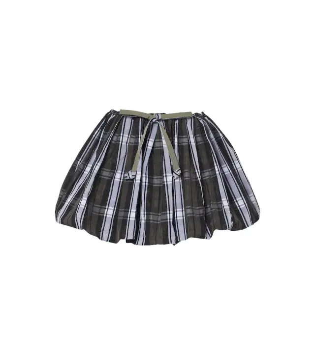 Patou Checked balloon miniskirt