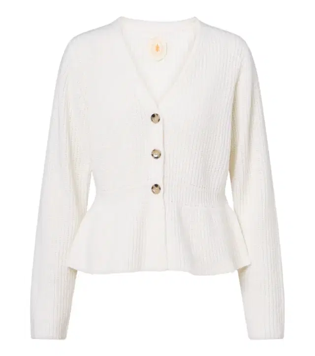 Jardin des Orangers Peplum wool and cashmere cardigan