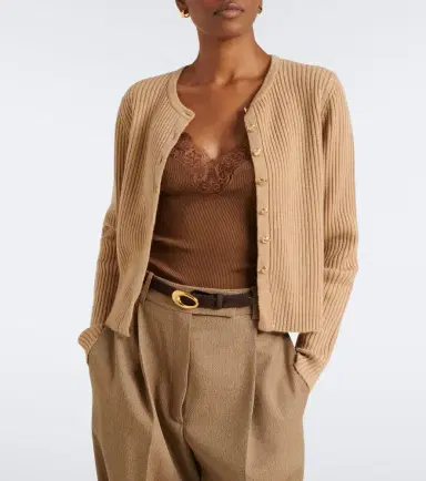 Jardin des Orangers Ribbed-knit wool and cashmere cardigan | Thumbnail 4