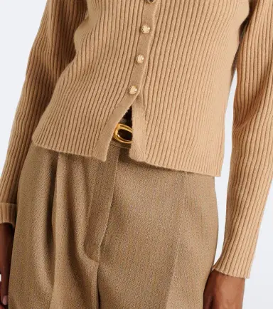 Jardin des Orangers Ribbed-knit wool and cashmere cardigan | Thumbnail 6