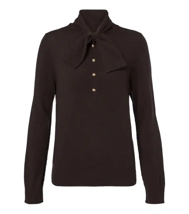 Jardin des Orangers Tie-neck wool and cashmere sweater
