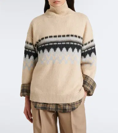 Jardin des Orangers Fair Isle cashmere sweater | Thumbnail 6