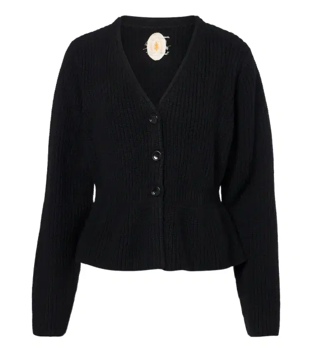 Jardin des Orangers Peplum wool and cashmere cardigan
