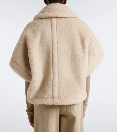 Max Mara Alpaca, wool, and silk teddy cape | Thumbnail 6 Max Mara Alpaca, wool, and silk teddy cape | Thumbnail 6