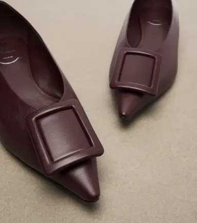 Roger Vivier Viv' in The City leather ballet flats | Thumbnail 3