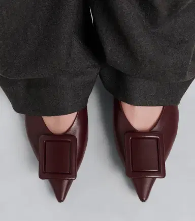 Roger Vivier Viv' in The City leather ballet flats | Thumbnail 5