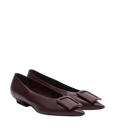 Roger Vivier Viv' in The City leather ballet flats | Thumbnail 1