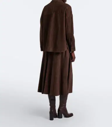 ARMA Eleni suede midi skirt | Thumbnail 2