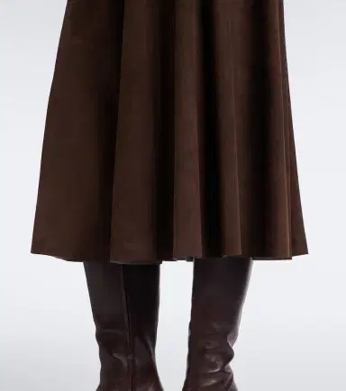 ARMA Eleni suede midi skirt | Thumbnail 6