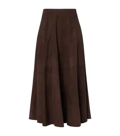 ARMA Eleni suede midi skirt | Thumbnail 1
