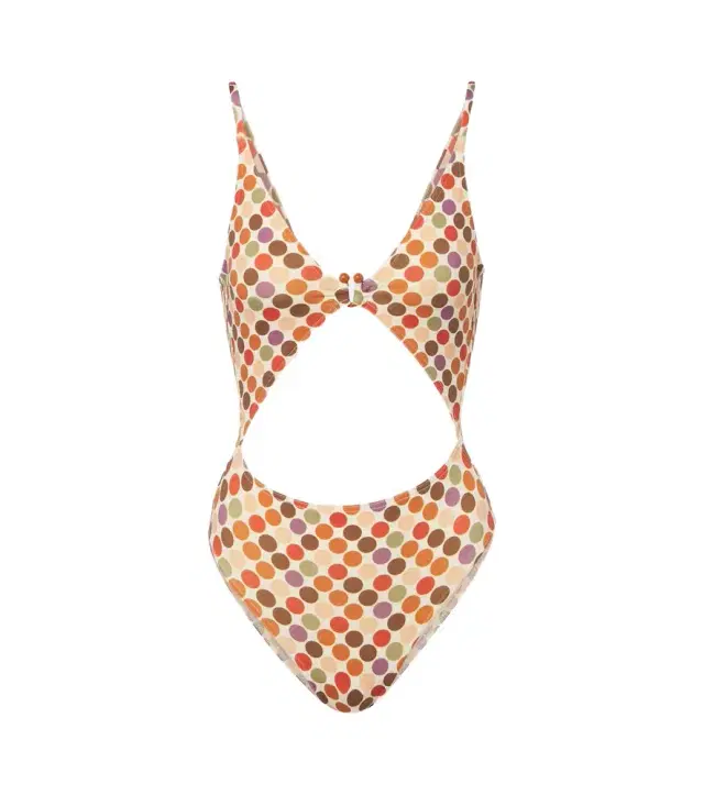 Eres Nightlife cutout polka-dot swimsuit