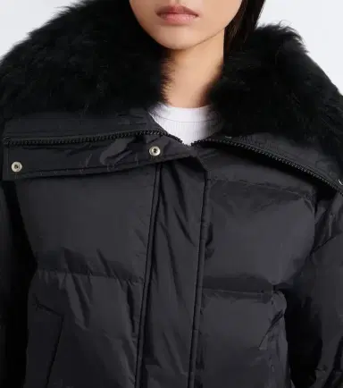 Yves Salomon Doudoune shearling-trimmed down jacket | Thumbnail 5 Yves Salomon Doudoune shearling-trimmed down jacket | Thumbnail 5