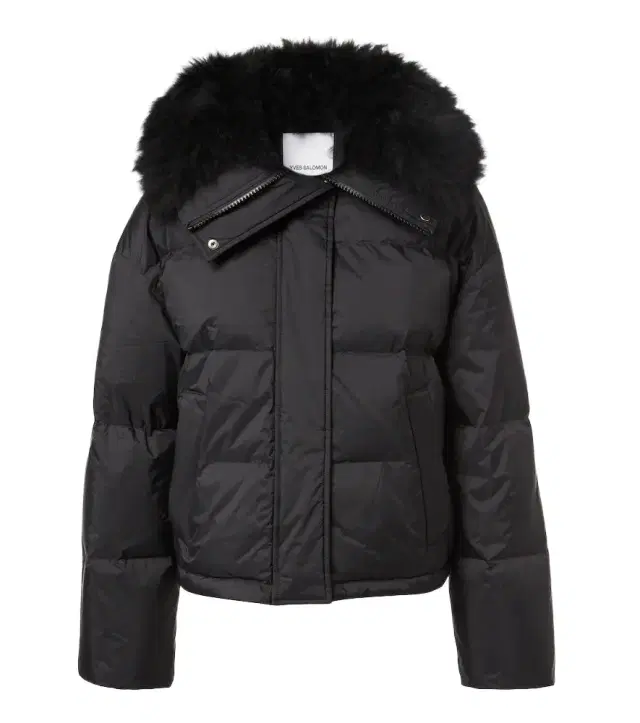 Yves Salomon Doudoune shearling-trimmed down jacket