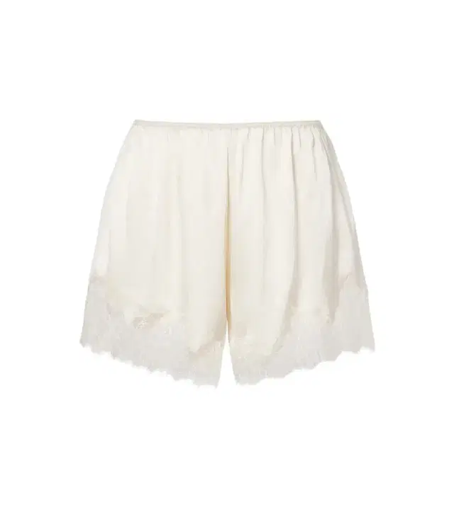Citizens of Humanity Lace-trimmed satin shorts