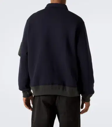 Sacai Cotton-blend polo sweatshirt | Thumbnail 2 Sacai Cotton-blend polo sweatshirt | Thumbnail 2