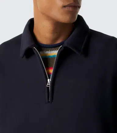 Sacai Cotton-blend polo sweatshirt | Thumbnail 3 Sacai Cotton-blend polo sweatshirt | Thumbnail 3