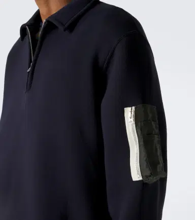 Sacai Cotton-blend polo sweatshirt | Thumbnail 6 Sacai Cotton-blend polo sweatshirt | Thumbnail 6
