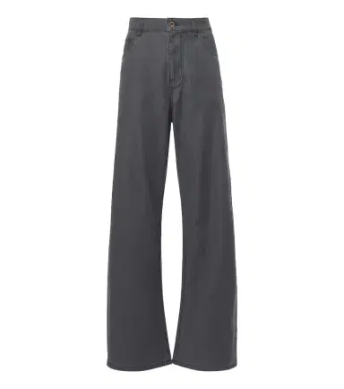 Miu Miu Chambray wide-leg pants | Thumbnail 1