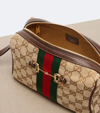 Gucci Horsebit Small GG canvas camera bag | Thumbnail 4