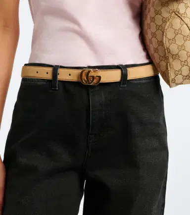 Gucci Cut GG Marmont suede belt | Thumbnail 3