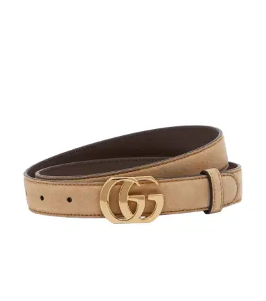 Gucci Cut GG Marmont suede belt | Thumbnail 1