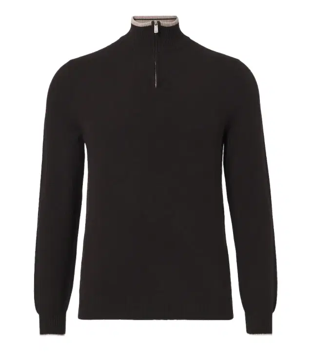 Fedeli Cashmere half-zip sweater