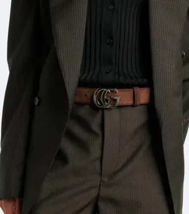 Gucci GG Marmont suede belt | Thumbnail 3