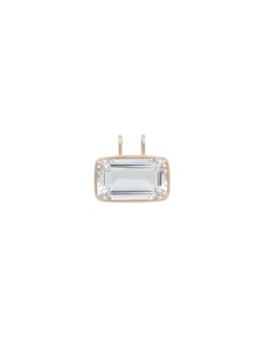 Wish Fine Jewelry 26.69ct White Topaz 18K Gold Medium Statement Pendant | Thumbnail 1