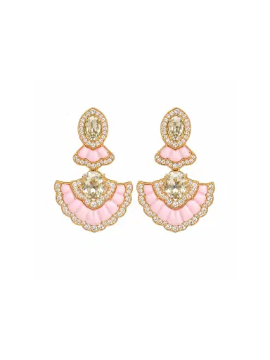 Wish Fine Jewelry 9.27ct Diamond Opal Amethyst 18K Gold Drop Earrings | Thumbnail 1 Wish Fine Jewelry 9.27ct Diamond Opal Amethyst 18K Gold Drop Earrings | Thumbnail 1