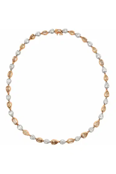 ARUNASHI Brown Diamond Pear Stepcut Necklace | Thumbnail 1 ARUNASHI Brown Diamond Pear Stepcut Necklace | Thumbnail 1