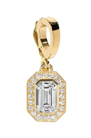 Azlee Diamond Emerald Cut Pendant | Thumbnail 1