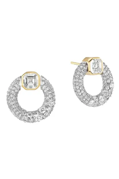 Uniform Object Diamond Knocker Earrings | Thumbnail 4